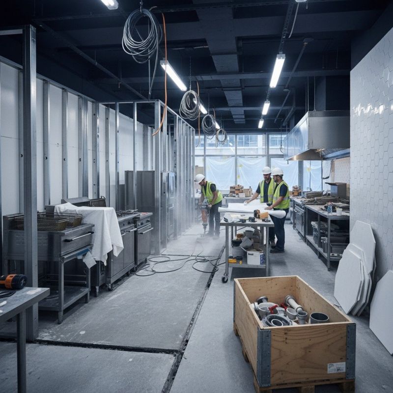 Restaurant Kitchen Remodeling detail
